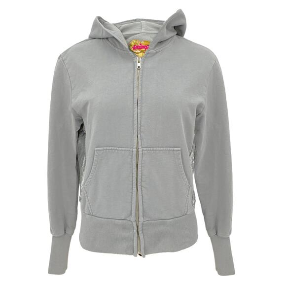 PRIMP Sequin Zip Hoodie in Grey & Silver S - Picture 1 of 13